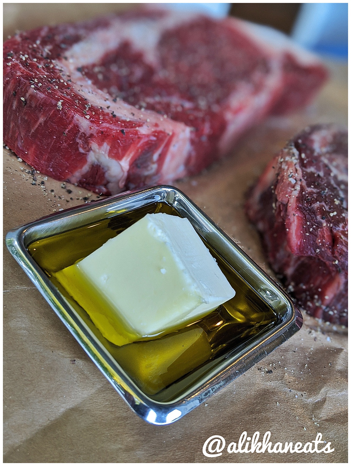 Battle of the Wagyu steaks olive oil and butter