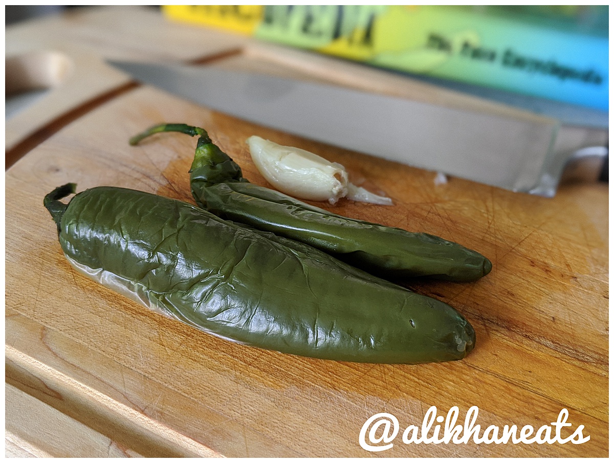 Jalapeño serrano salsa peppers resting 
