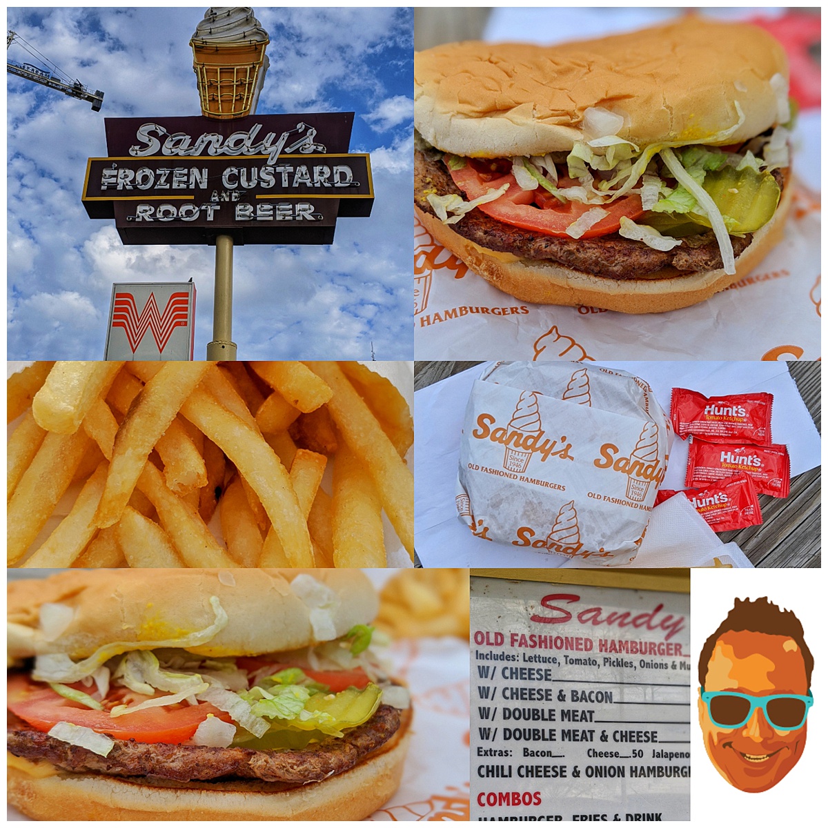 Sandy's Hamburgers montage