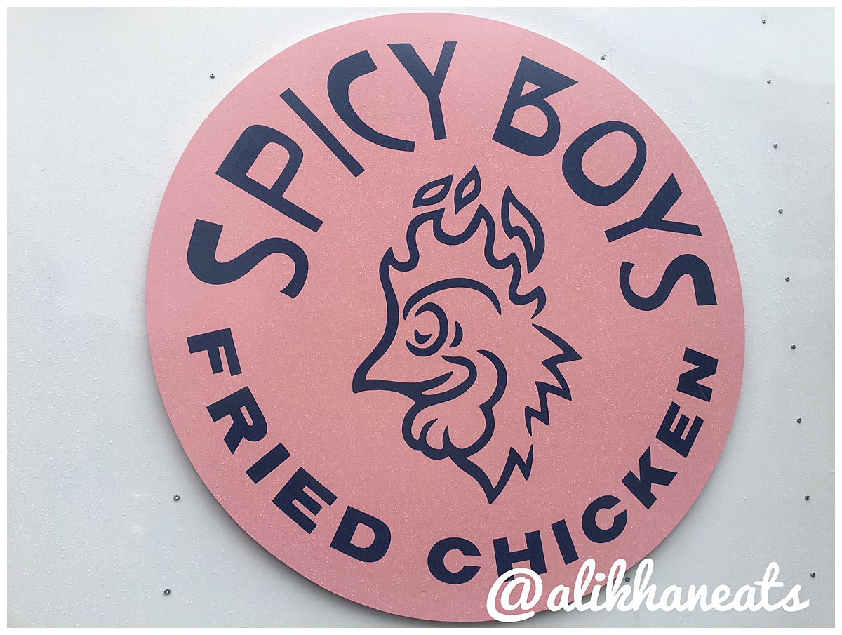Spicy Boys fried chicken sign