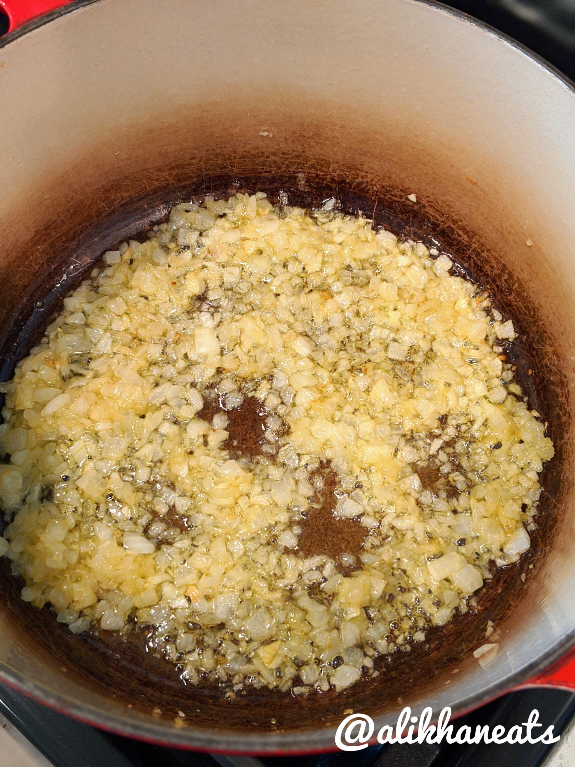 easy dal recipe onions getting golden