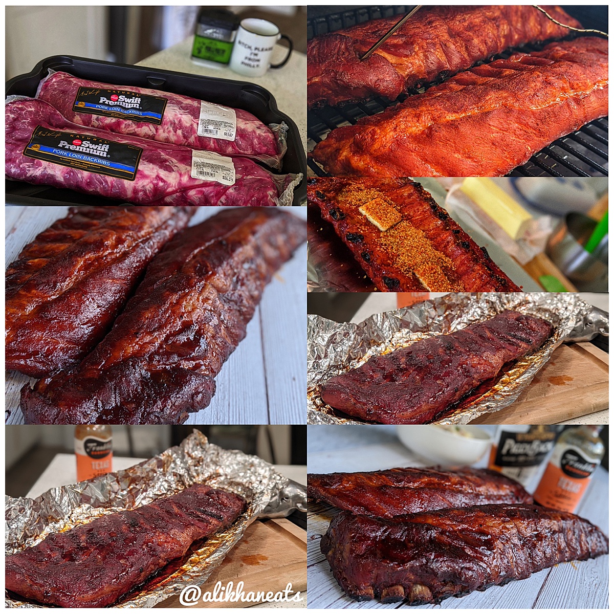 Traeger ribs montage