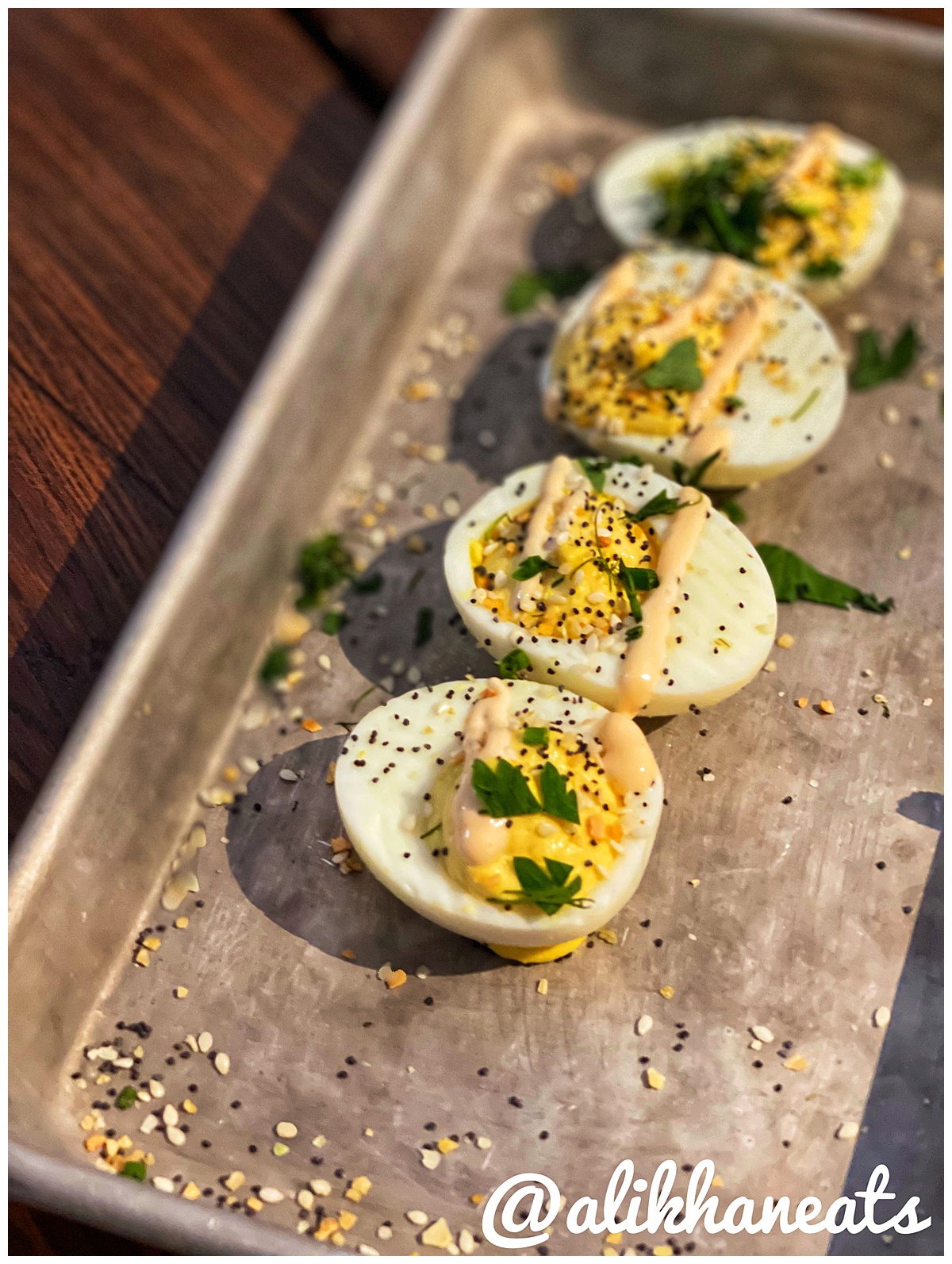 Grace Meat + Three deviled eggs