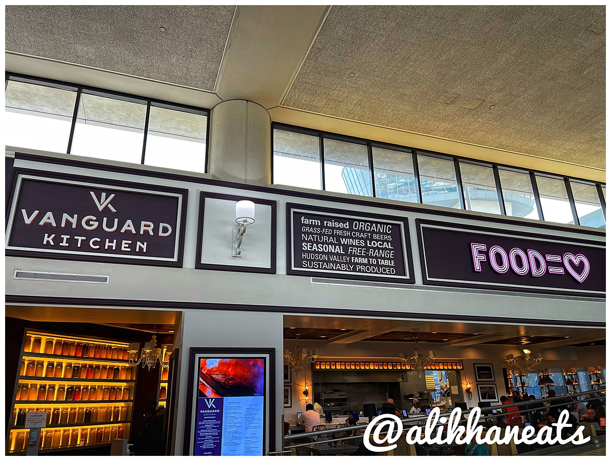 Eating Newark Airport Vanguard kitchen sign signed