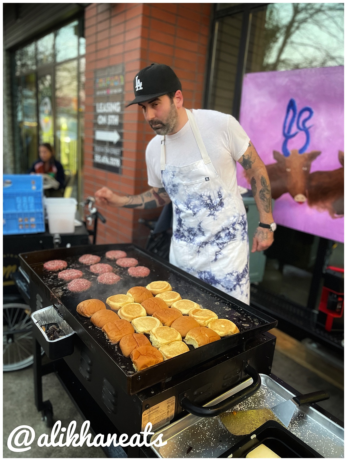 Chef Justin Huffman of Le Beef Burger Pop Up SIGNED