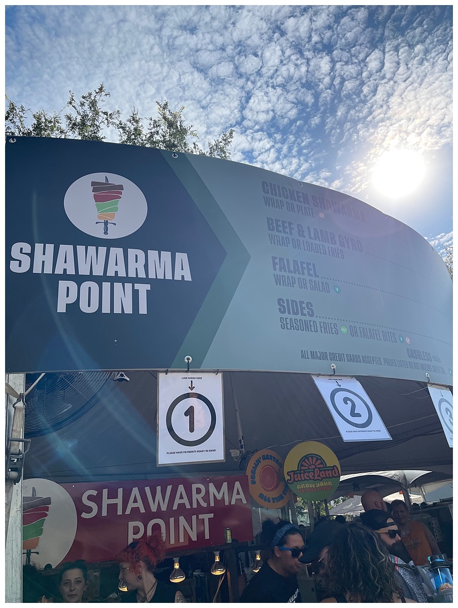 ACL Eats Shawarma Point sign