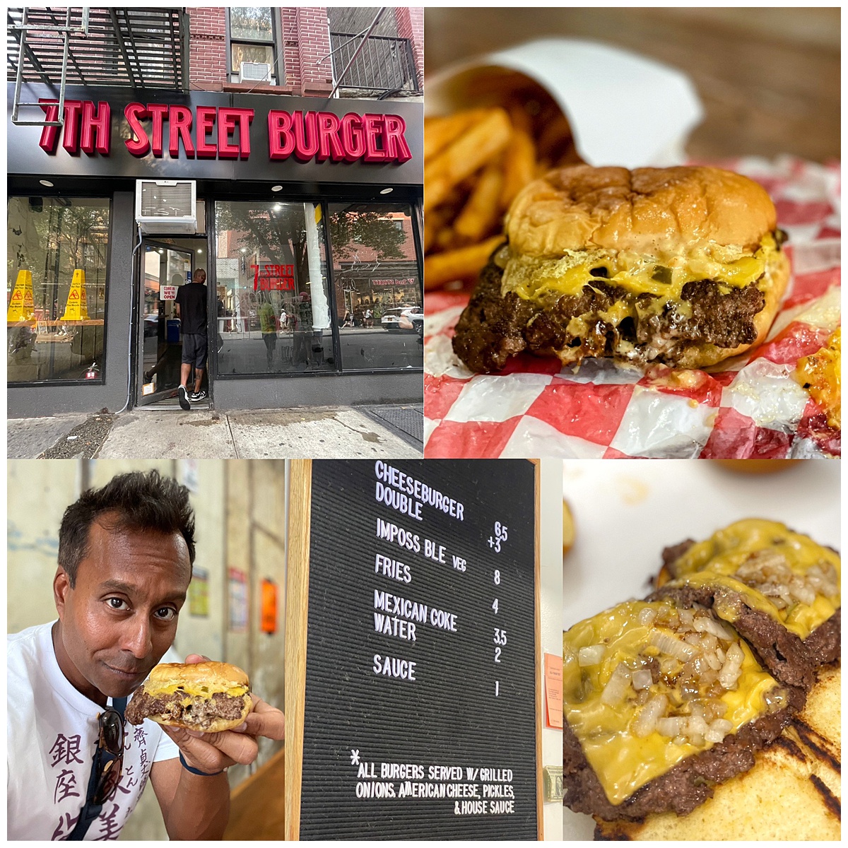 7th Street Burger NYC montage