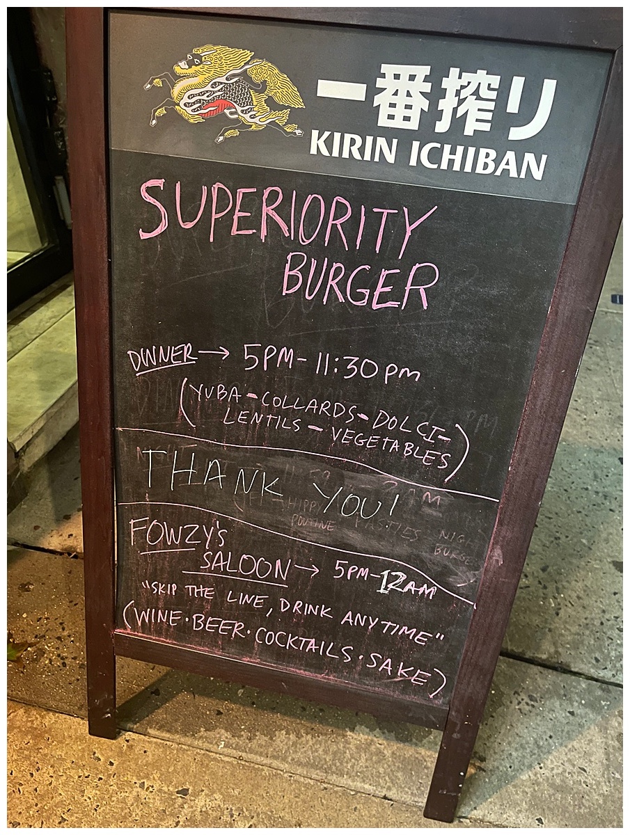Superiority Burger sign
